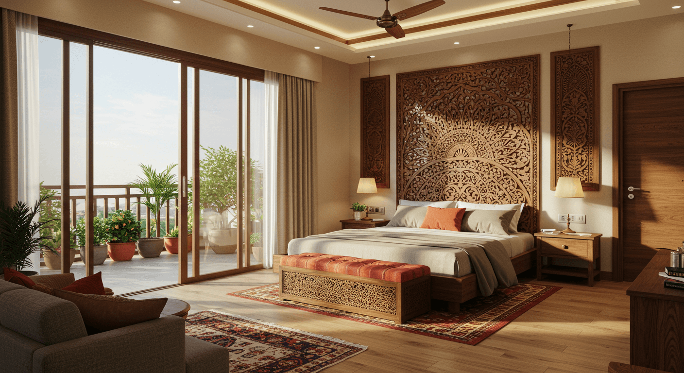 Master Bedroom with Balcony